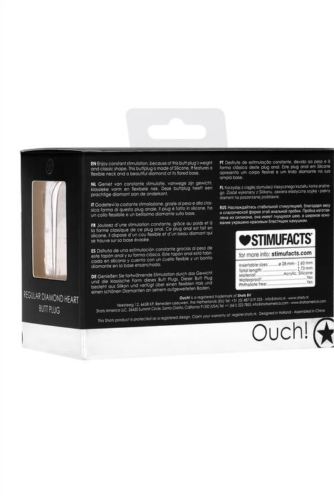 Immagine prodotto Ouch! Plug anale a cuore di diamante
