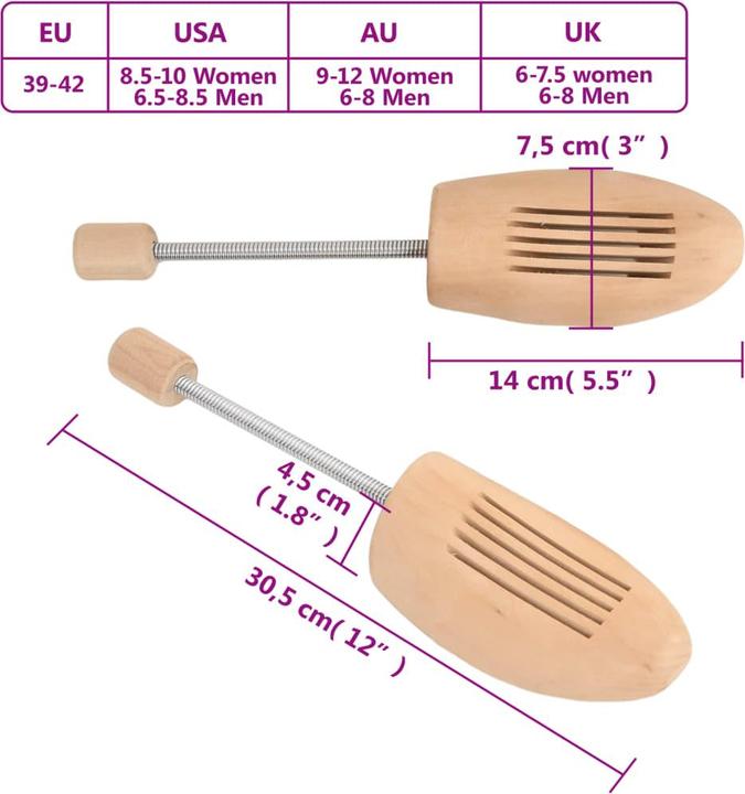 Produktbild vidaXL Schuhspanner (39, 2x)
