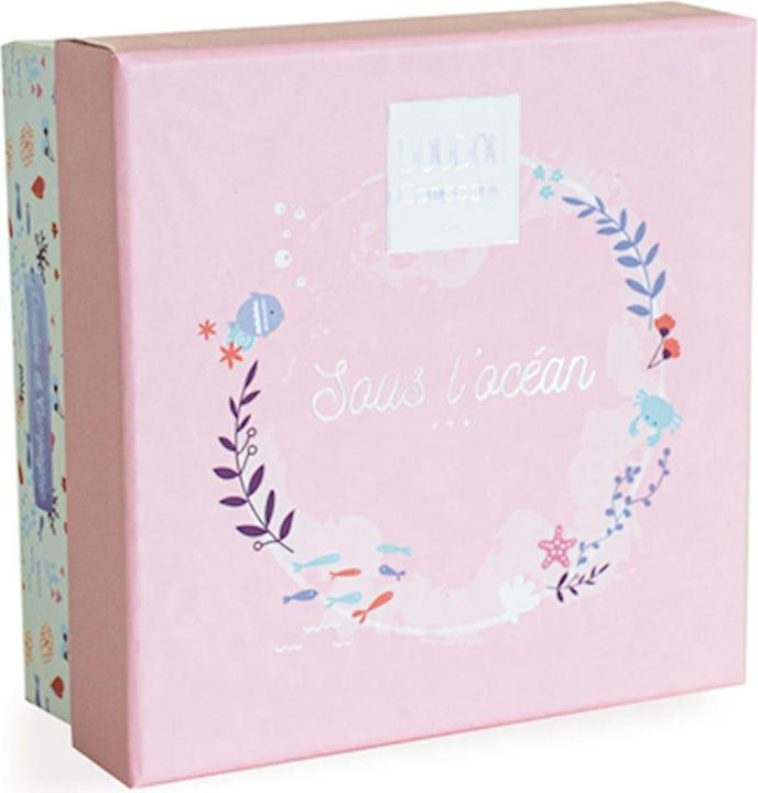 Productafbeelding Doudou et Compagnie Zeepaardje met knuffeldoekje, roze 17cm (MQ2) **