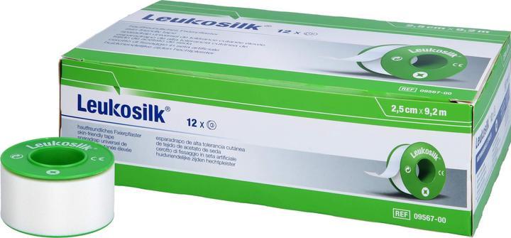 Actual product image BSN LEUKOSILK 9.2MX2.5CM, 12 pcs PFL (12 x)