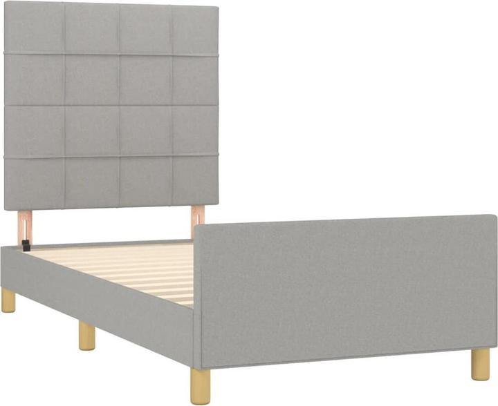 Produktbild vidaXL Bettgestell mit Kopfteil (90 x 190 cm)