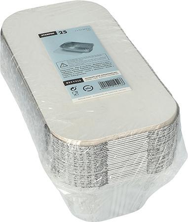 Produktbild Papstar 14516 Einweg-Lebensmittelbehälter Aluminium (25 x)