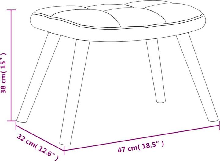 Immagine prodotto vidaXL Relaxsessel mit Hocker