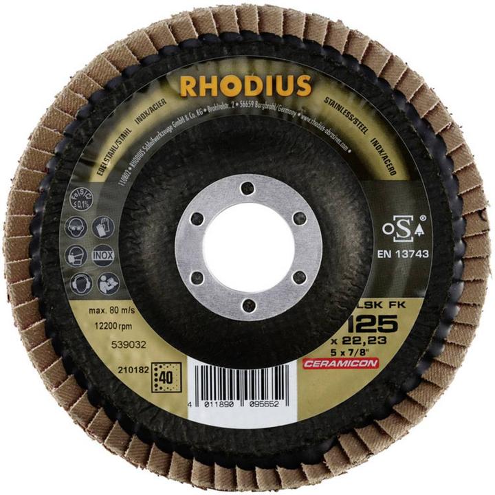 Immagine prodotto Rhodius LSK FK rondella dentata 125 x 22,23 - P40 (40)