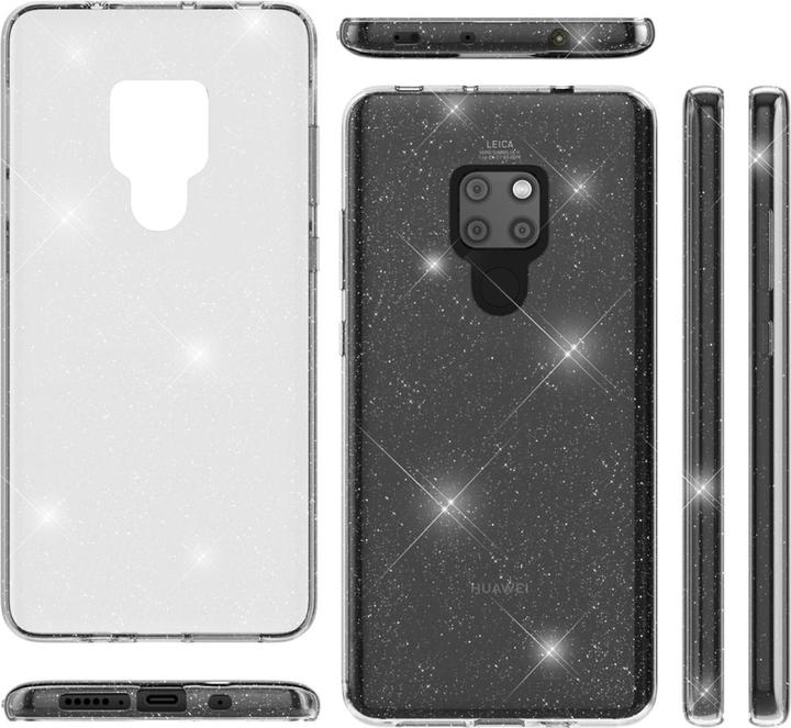 Actual product image Nalia Clear glitter silicone cover (Mate 20)
