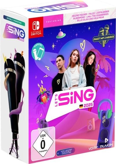 Produktbild Plaion Let's Sing 2025 German Version (+ 2 Mics) (Switch) (USK) (Switch, DE)