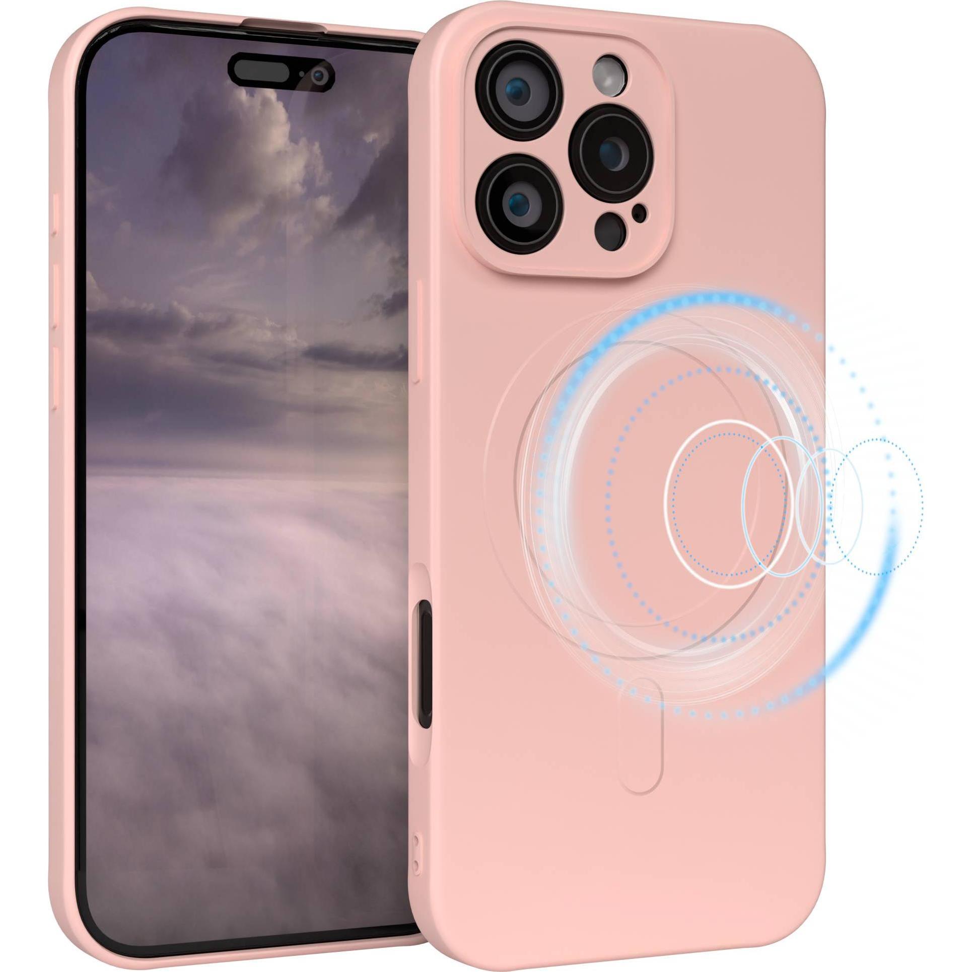 EAZY CASE iPhone 16 Pro Max TPU MagSafe Hülle (Apple iPhone 16 Pro Max), Smartphone Hülle, Rosa