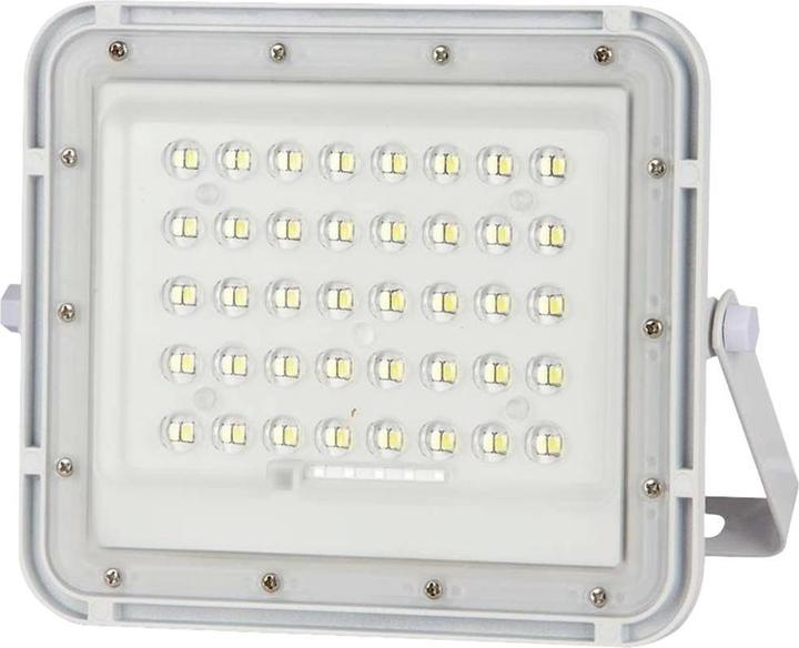 Produktbild V-TAC VT-80W 7841 LED-Flutlichtstrahler, Solarmodul 10 W Kaltweiss Weiss (800 lm, IP65)