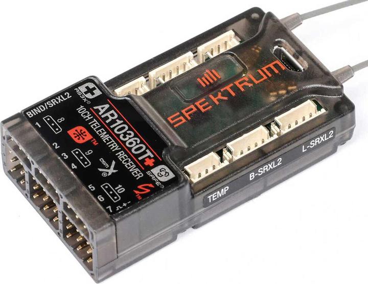 AR10360T+ DSMX 10-Kanal AS3X+ & SAFE Telemetrie-Empfänger