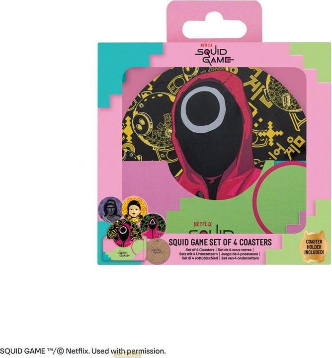 Produktbild Cinereplicas Squid Game Untersetzer 4er-Pack (4x, Glasuntersetzer)