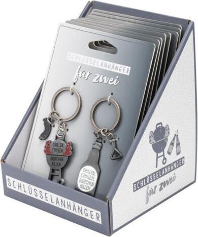 Actual product image Sheepworld Pair of key rings with barbecue motif