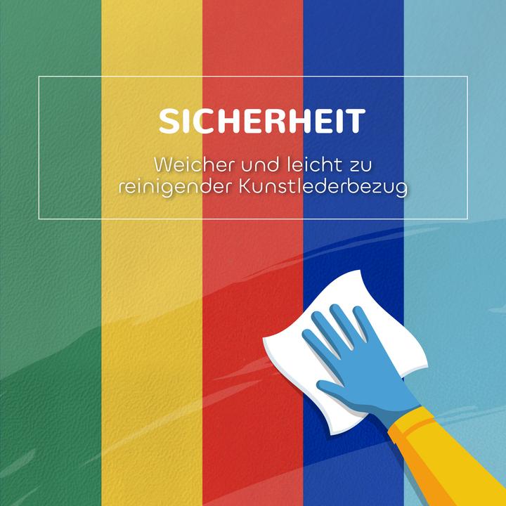 Image du produit Homcom Bausteinset Kunstleder, Schaumstoff Mehrfarbig