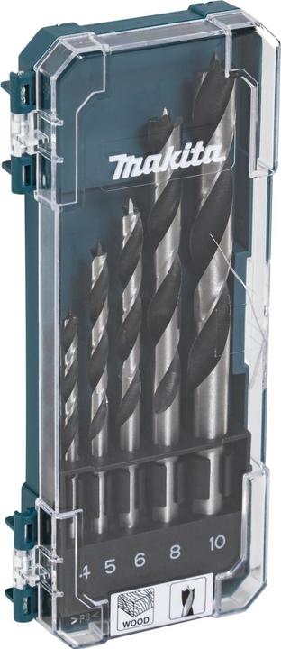 Makita Houtboren set 4-10mm (6 mm, 10 mm, 5 mm, 8 mm, 4 mm)