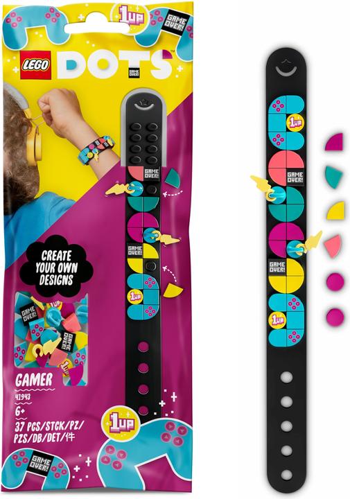 Image du produit LEGO Bracelet gaming avec pendentifs (41943, LEGO Dots)