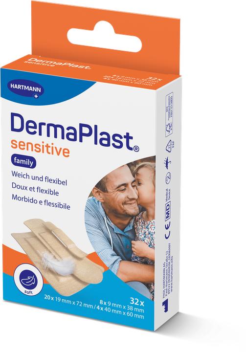 DermaPlast Sensitive hautfarbig (32 x)