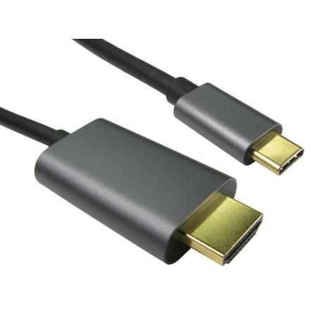 Thumbnail - Rs Pro USB-Kabel, USB C / HDMI, 3m Schwarz (3 m, USB), Video Kabel