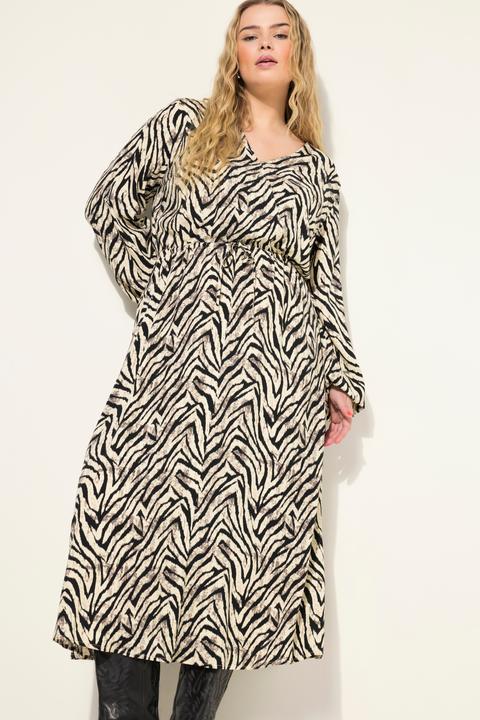 Produktbild Studio Untold Maxikleid, A-Line, Zebra Print, Wrap-Effekt (54)