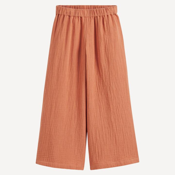 Actual product image La Redoute Collections Losse-Fit-Hose aus Baumwoll-Musselin (140)