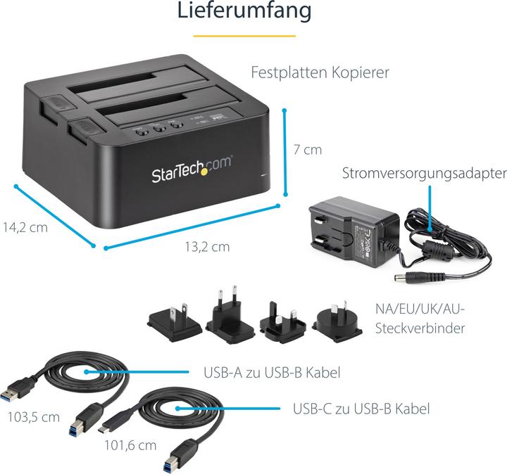 Produktbild StarTech Usb 3.1 Hdd Duplicator Dock