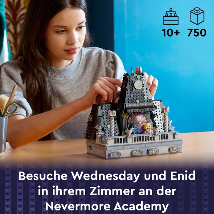 Actual product image LEGO Wednesdays und Enids Zimmer im Studentenwohnheim (76781, LEGO Wednesday, LEGO Rare Sets)
