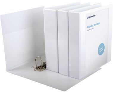 Produktbild Soennecken Präsentationsringbuch 4141 DIN A4 37mm weiss (A4, 37 mm, 10 Stück)
