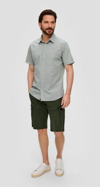 Immagine prodotto s.Oliver Slim: Kurzarmhemd aus Baumwollstretch (XXL)