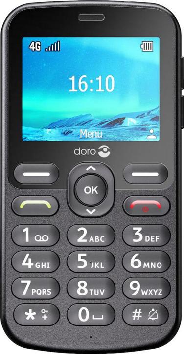 Actual product image Doro 1880 4G ValuePack Black + Cradle (2.40")