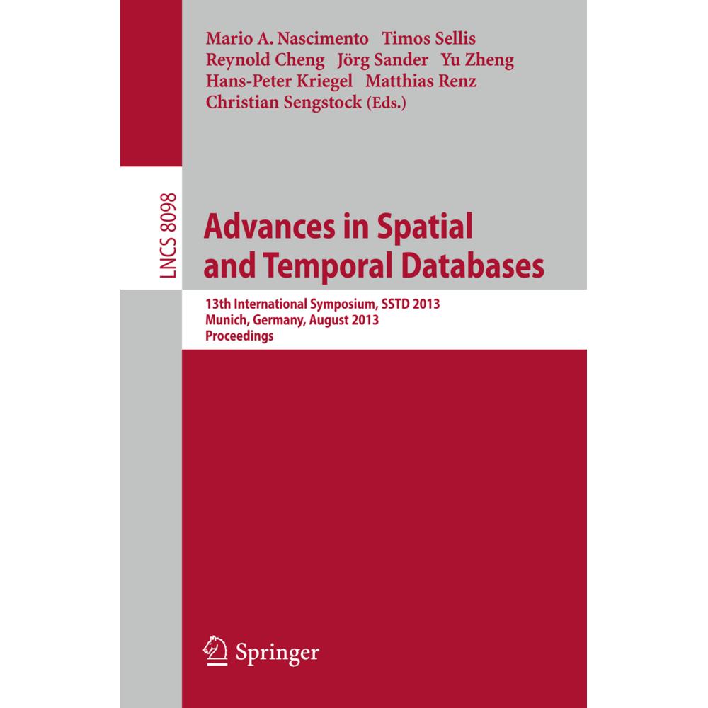 Spatial and Temporal Databases, Fachbücher von Yu Zheng, Reynold Cheng, Matthias Renz, Timos Sellis, Christian Sengstock...