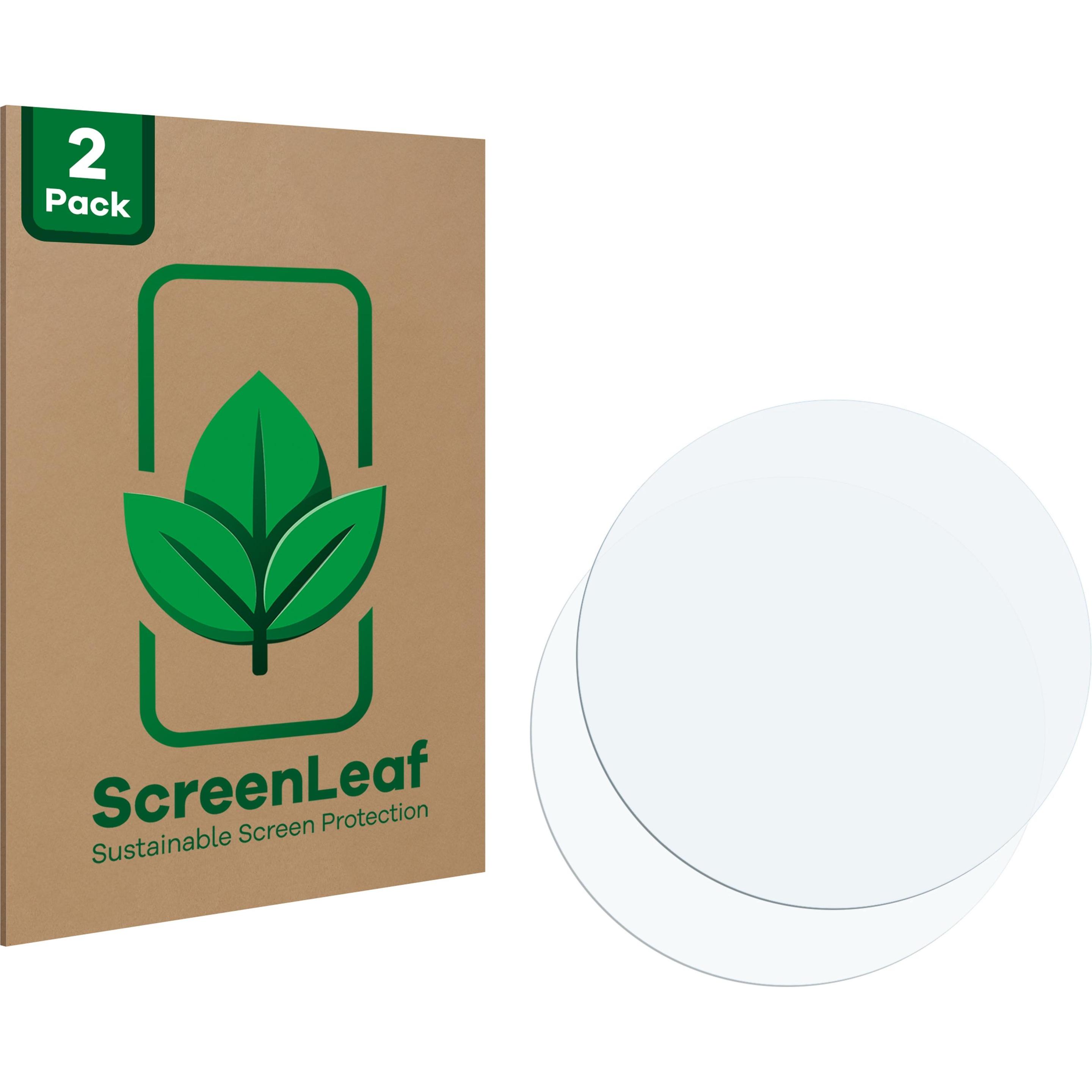 ScreenLeaf Schutzfolie nachhaltiger Displayschutz Displayschutzfolie Folie Klar Transparent, Smartwatch Schutzfolie, Tra...