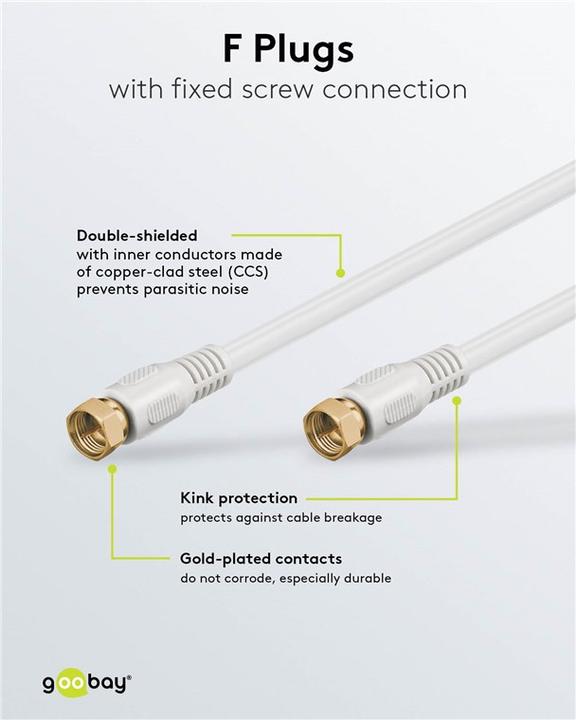 Produktbild Goobay Anschlusskabel (85 dB, SAT Kabel)
