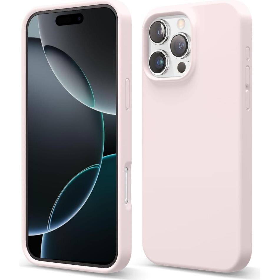 Screenguard Liquid Silicone Case (Apple iPhone 16 Pro), Smartphone Hülle, Rosa