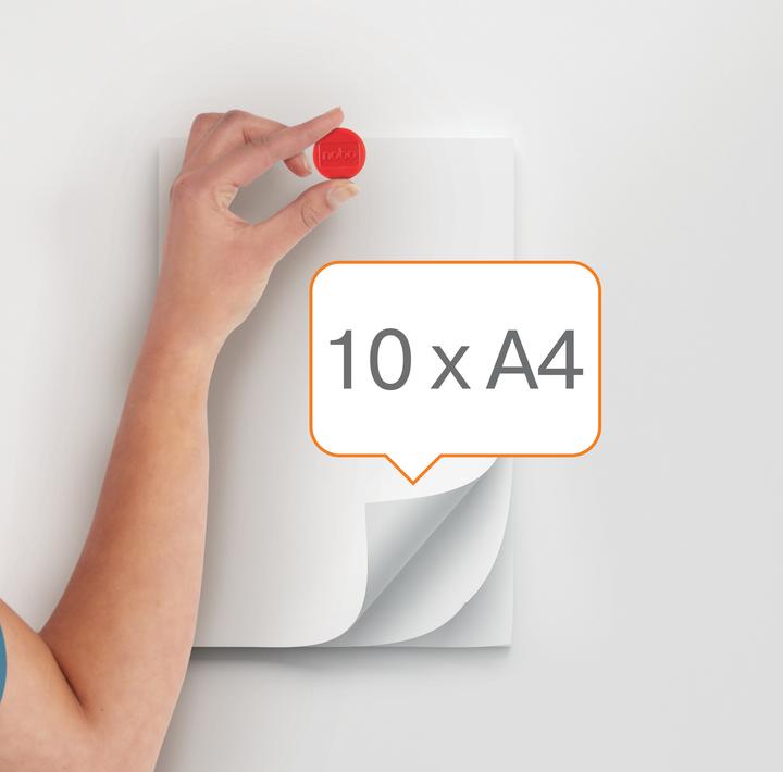 Actual product image Nobo Holding magnet Ø 3.8 cm 4 pieces, Red (4 x)