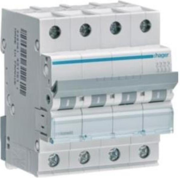 Hager Circuit breaker 4-pole C-32A, 6kA MCN432