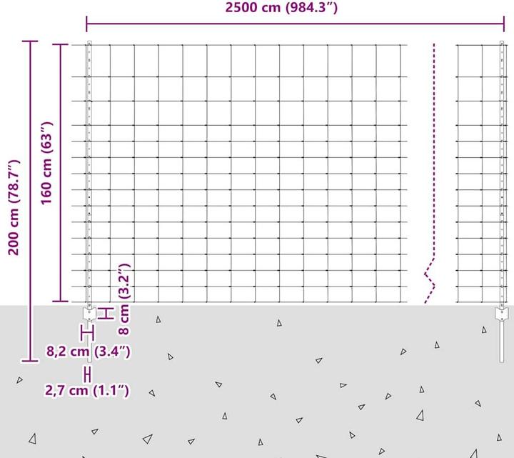 Produktbild vidaXL Aussenbarriere