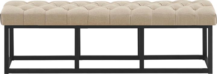 Actual product image Swisshandel24 Bench Amun fabric B150, taupe (150 cm)