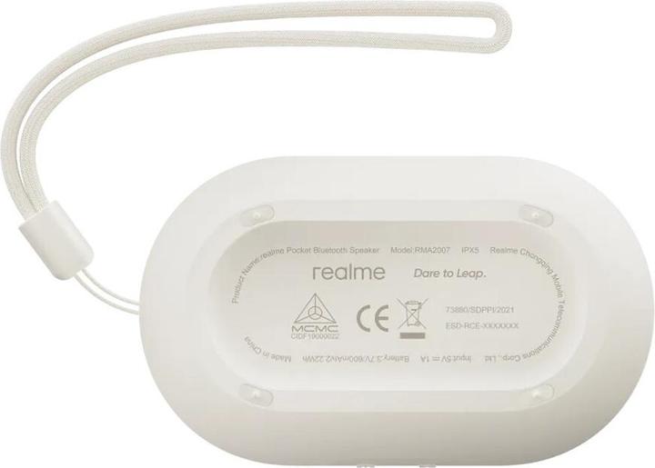 Actual product image realme Pocket Bluetooth Speaker Szary | Głośnik przenośny | Bluetooth 5.0, IPX5, USB-C (6 h)