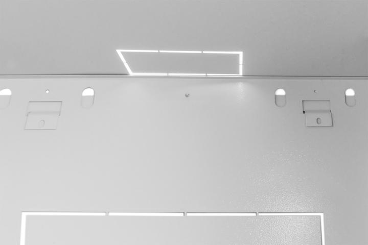 Actual product image Digitus 48,3cm 19inch wall cabinet 16HE SoHoline RAL7035 grey H816mmxW600mmxD450mm with glass door (16 RU, 19 inch rack)