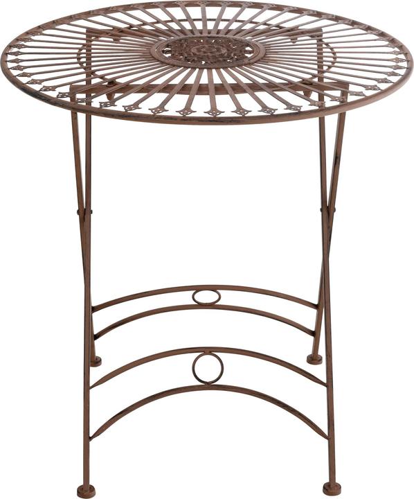 Actual product image CLP Table Tegal, antique brown (71 cm)