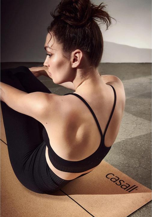 Produktbild CASALL Nahtloses, geripptes Sporttop mit Grafik (M)