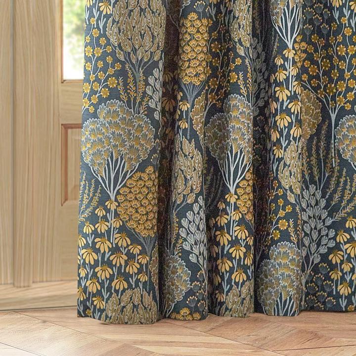 Produktbild Wylder FaltenVorhänge Ophelia Jacquard Floral (229 x 183 cm)