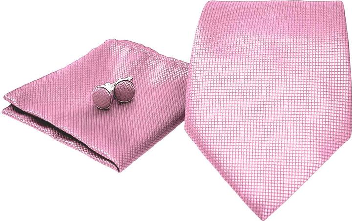 Immagine prodotto JTI Accessori per costumi | cravatta + fazzoletto + gemelli - Rosa