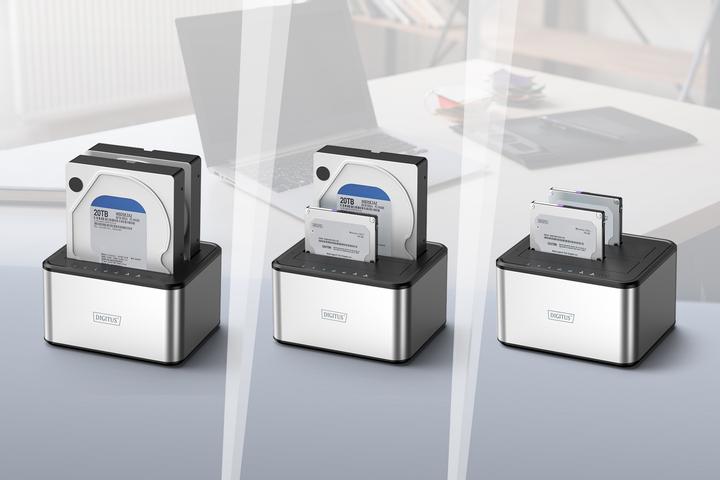 Image du produit Digitus Station d'accueil USB 3.0 Dual SATA HDD 2,5"/ 3,5