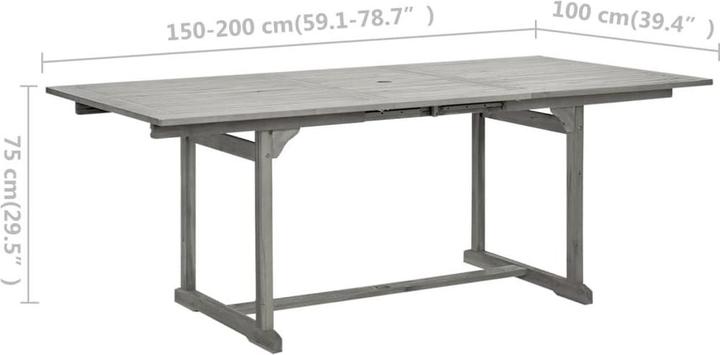 Produktbild vidaXL Gartentisch