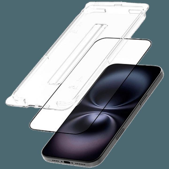 Produktbild Just in Case Gehärtetes Glas Clear Displayschutzfolie mit Einbaurahmen Apple iPhone 16 (1 Stk., Apple iPhone 16)