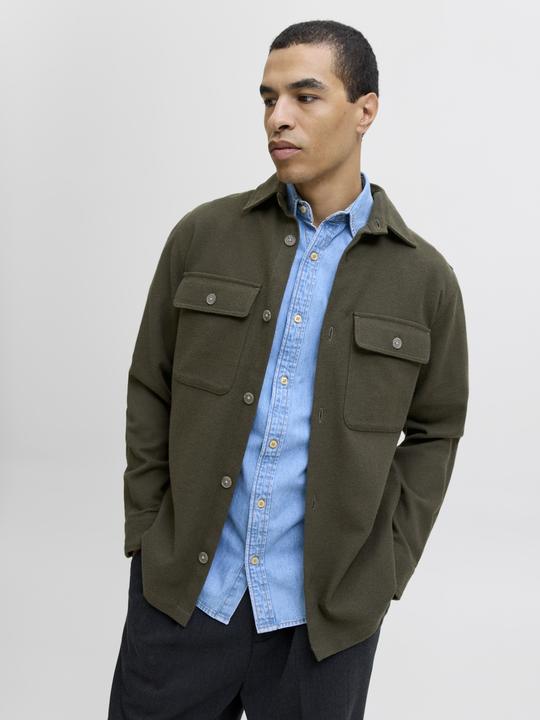 Produktbild Jack & Jones Jprrayle Melange Solid L/S Overshirt Sn (XL)