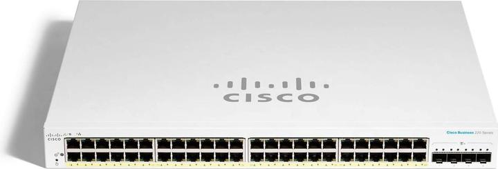 Actual product image Cisco PoE+ Switch CBS220-48P-4G 52 Port (52 Ports)