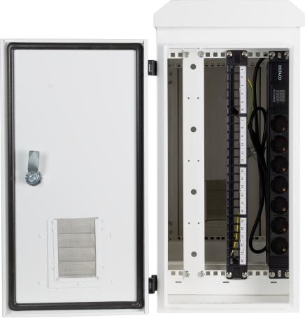 Image du produit Deltaco 19"-skåp, 6U, 600x280x600mm, v (10.86 HE, Rack 19 pouces)