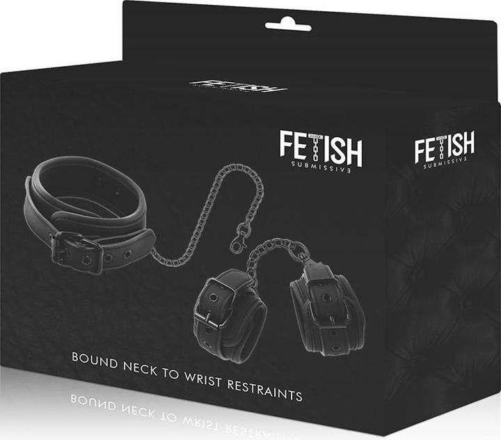Productafbeelding Fetish submissive Halsband Y Esposas Cuero Vegano Con Forro De Nopreno