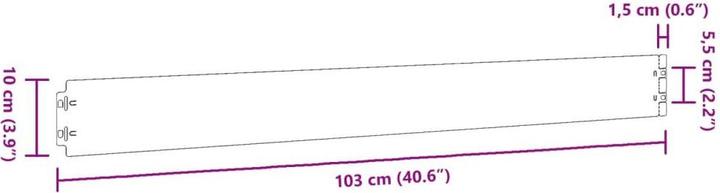Actual product image vidaXL Rasenkante (103 cm)