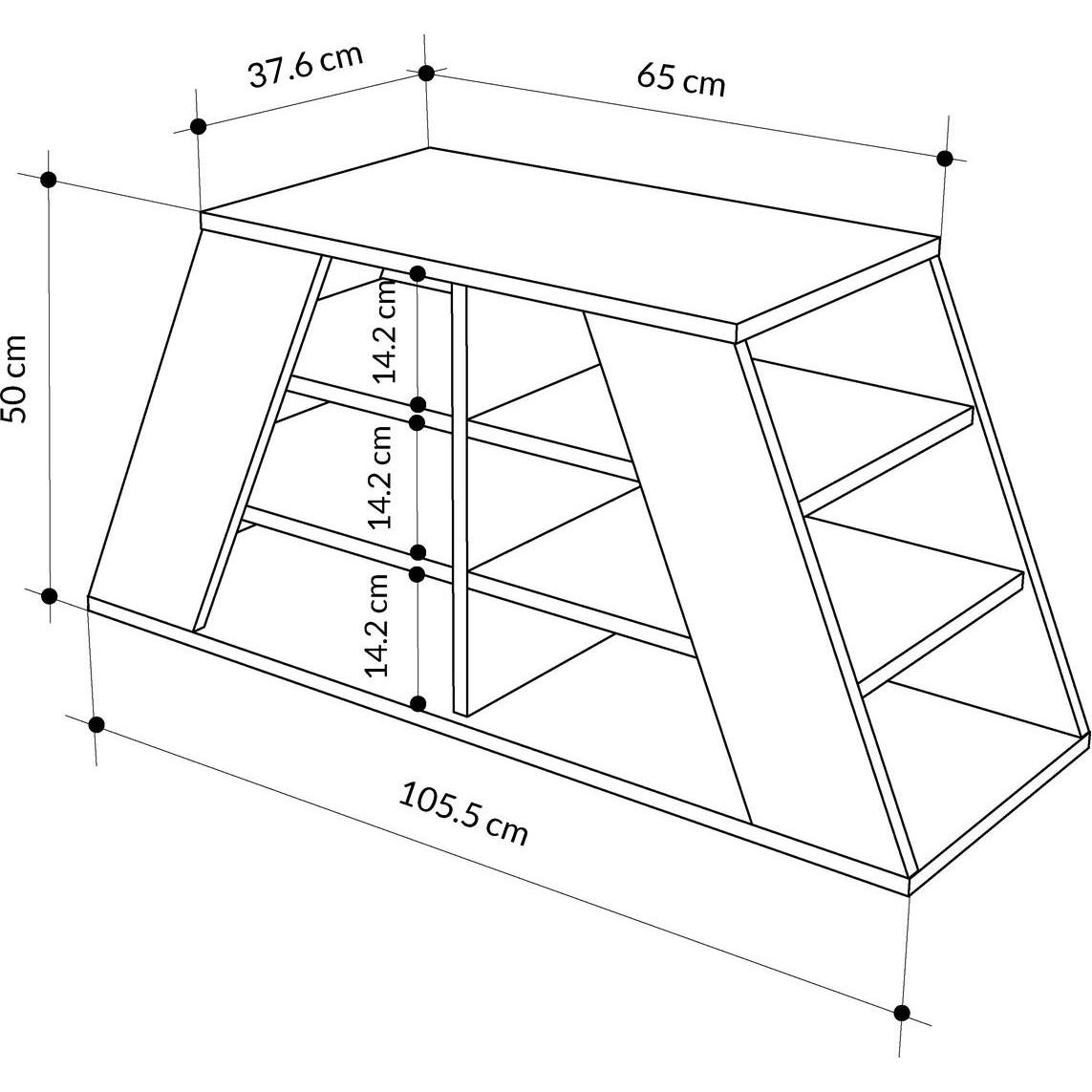 Thumbnail - Skye Decor, Schuhschrank, Pyramid (105.5 x 37.5 x 50 cm)